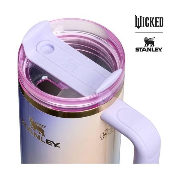 NWT Stanley Wicked Exclusive 30oz FlowState Tumbler Glinda pastel Shimmer RARE - Picture 7 of 12